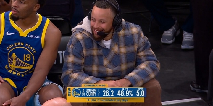 九游体育下载-找点儿班上！全美直播 因伤缺战库里坐替补席和解说热聊